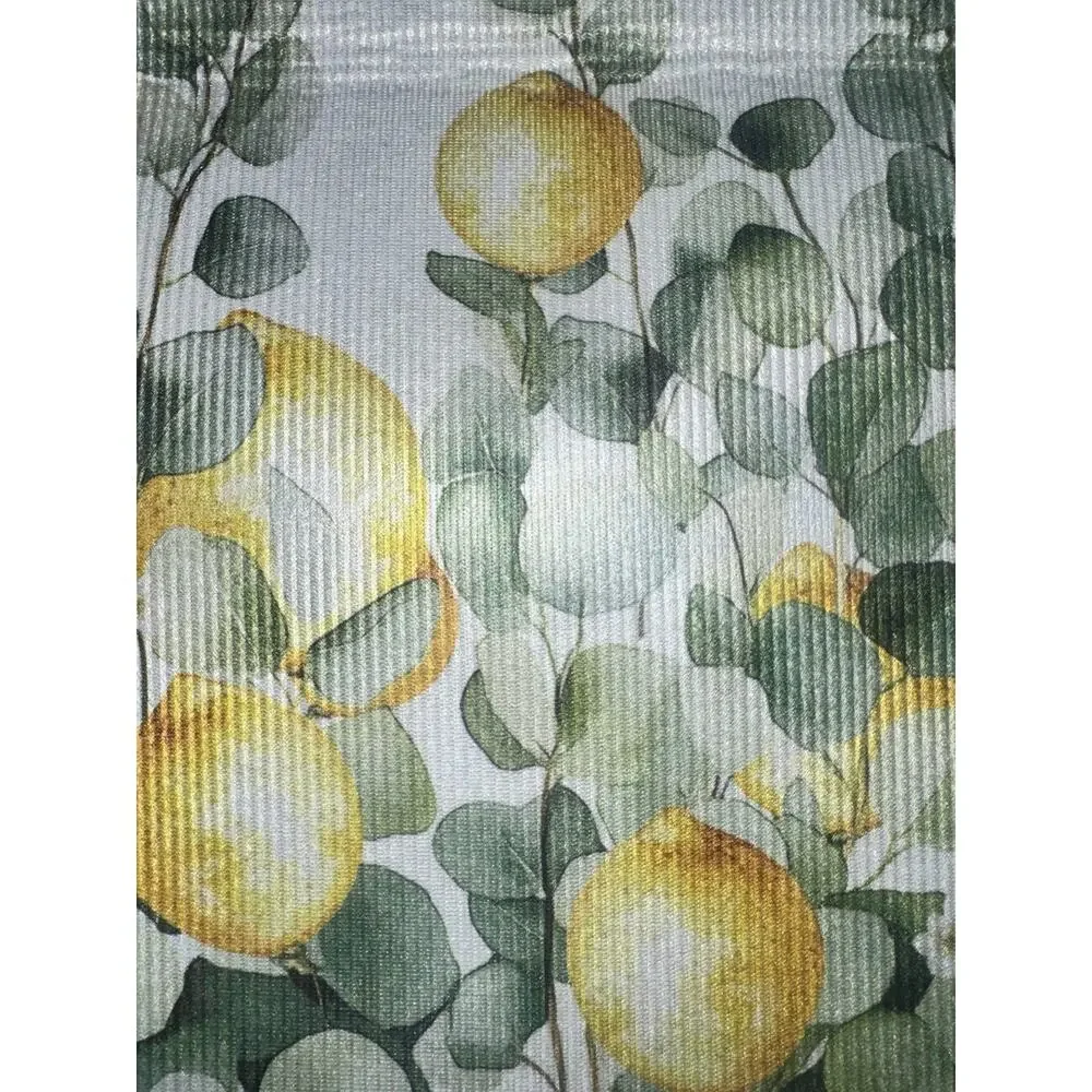 Lemon Eucalyptus Kitchen Rug 2’ x 3’ Non-Slip Washable Absorbent Floor Mat